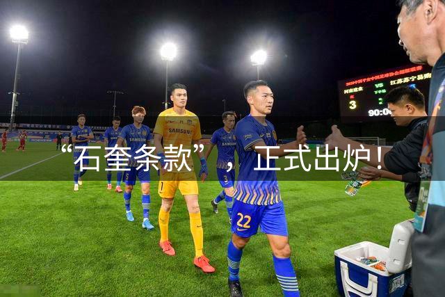 “石奎条款”，正式出炉！